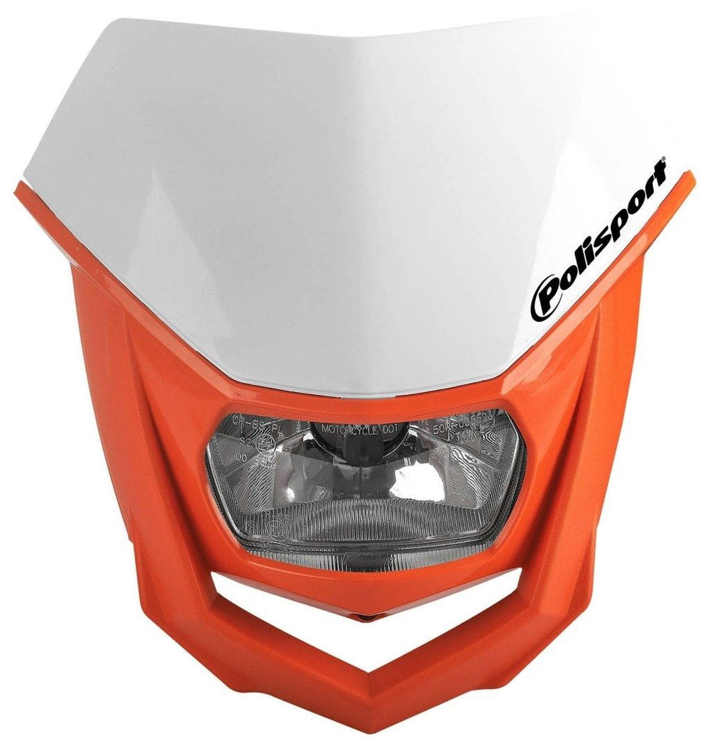 POLISPORT HALO HALOGEN HEADLIGHT APPROVED 12V/35/5W ORANGE | 8657400038