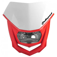 POLISPORT HALO HALOGEN HEADLIGHT APPROVED 12V/35/5W RED | 8657400040