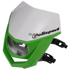 POLISPORT HALO HALOGEN HEADLIGHT APPROVED 12V/35/5W GREEN | 8657400041