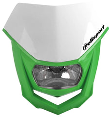 POLISPORT HALO HALOGEN HEADLIGHT APPROVED 12V/35/5W GREEN | 8657400041