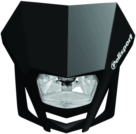 POLISPORT LMX HALOGEN HEADLIGHT APPROVED 12V/35/5W BLACK | 8657600002