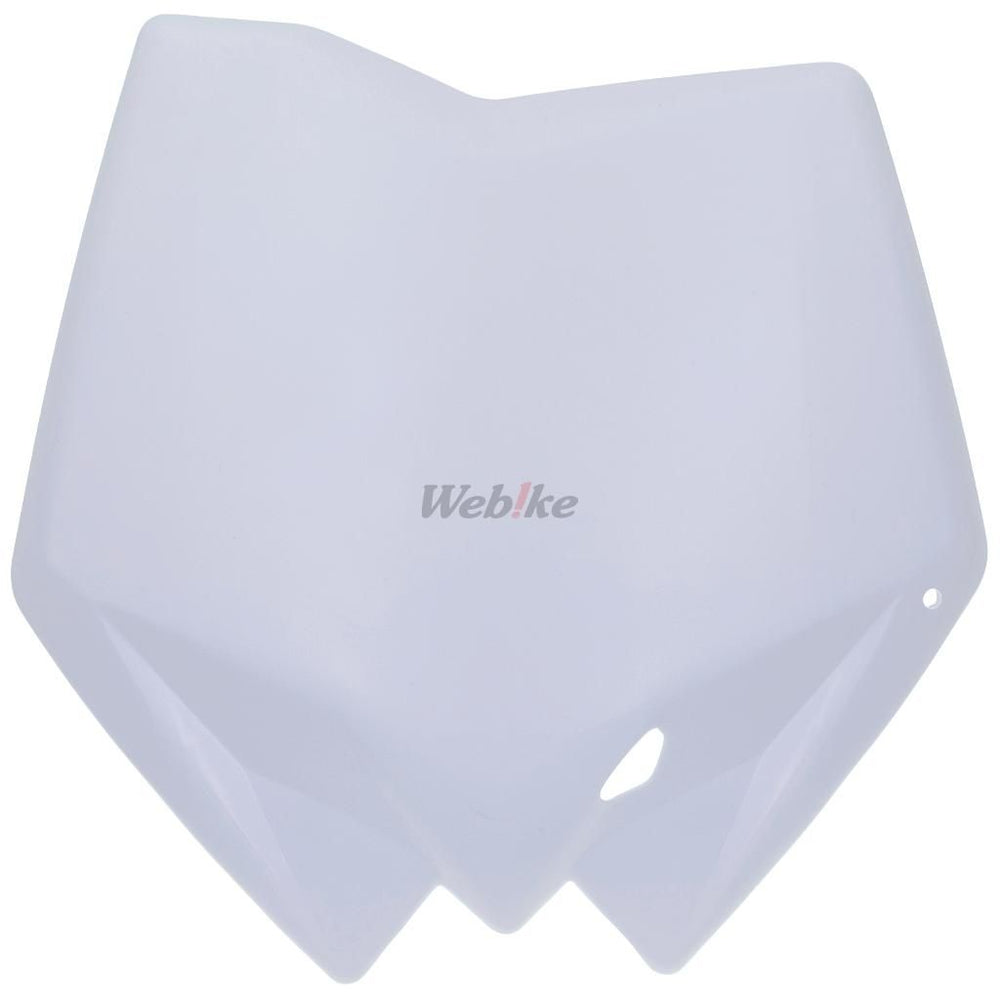 NUMBER PLATE, WHITE