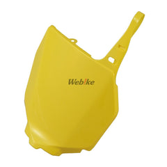 NUMBER PLATE, YELLOW