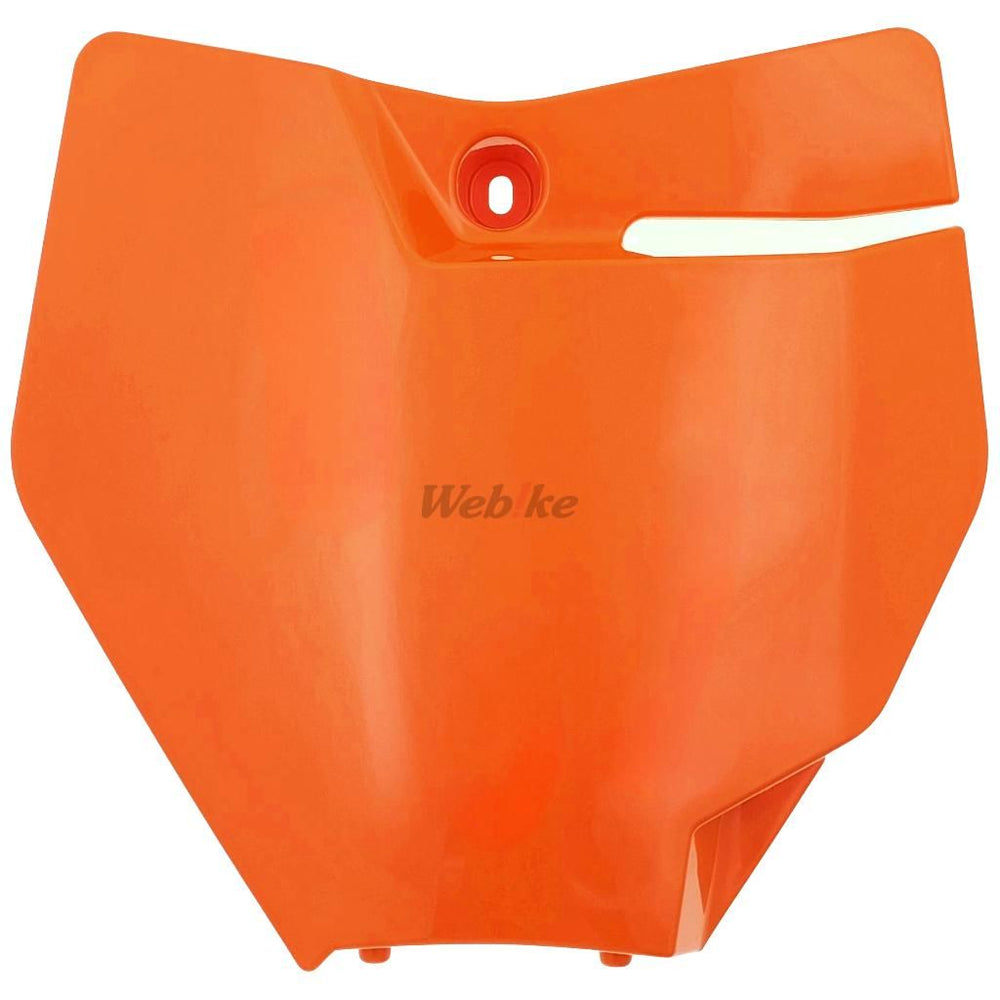 NUMBER PLATE, ORANGE
