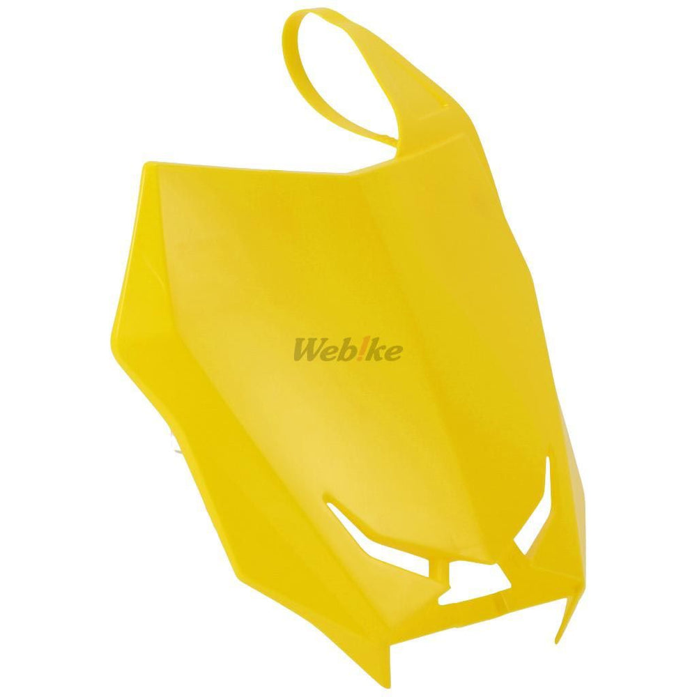 NUMBER PLATE, YELLOW