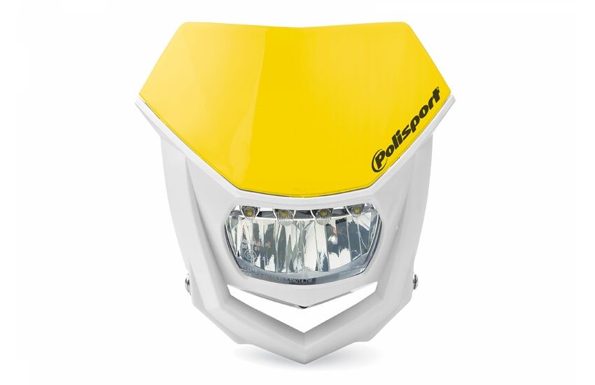 POLISPORT HALO LED HEADLIGHT ECE APPROVED YELLOW/WHITE | 8667100003