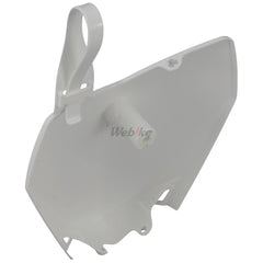 NUMBER PLATE, WHITE