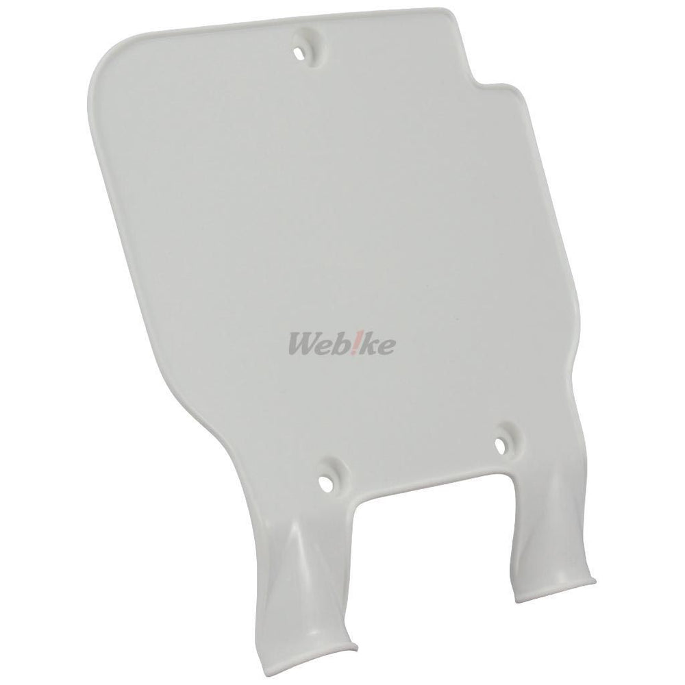 NUMBER PLATE, WHITE