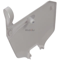 Restyling number plate, WHITE