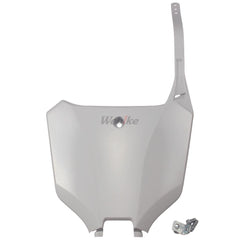Restyling number plate, WHITE