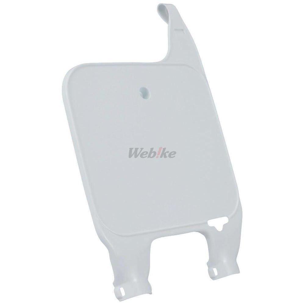 NUMBER PLATE, WHITE