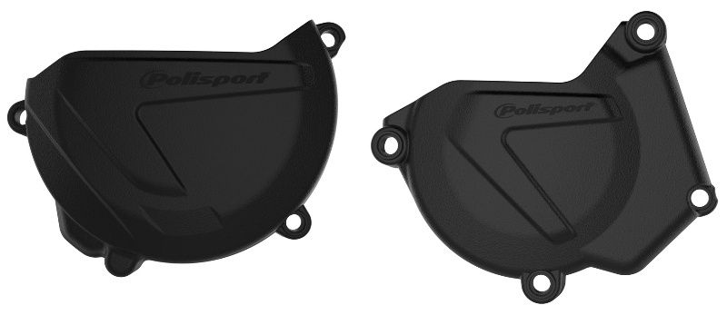 Kit Clutch+Ignition cover protector, BLACK
