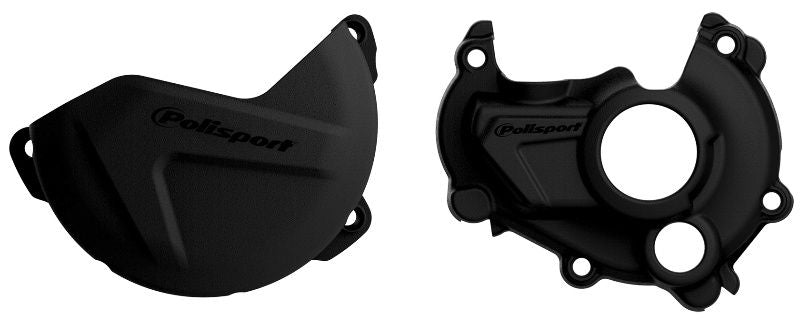 Kit Clutch+Ignition cover protector, BLACK