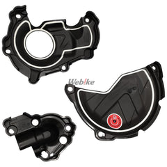 Kit Clutch+Ignition cover protector, BLACK