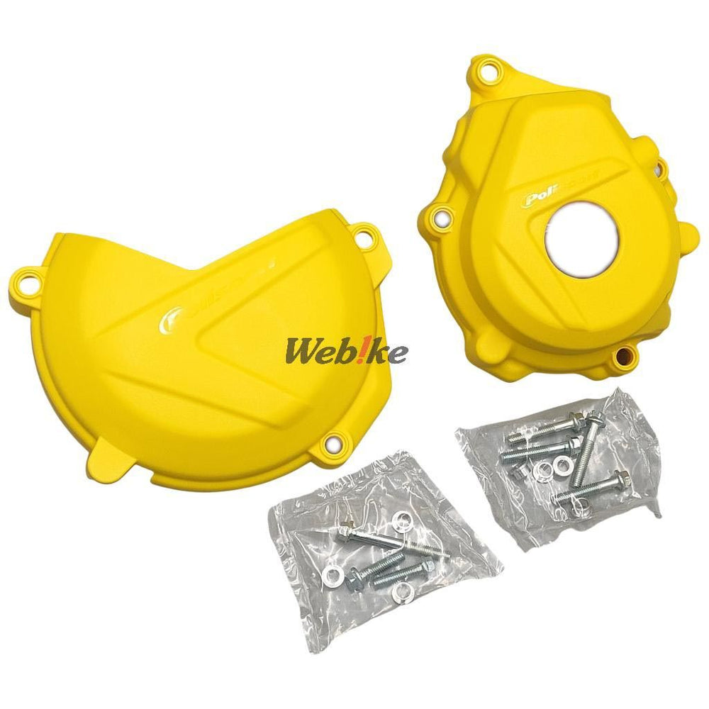 Kit Clutch+Ignition cover protector, YELLOW