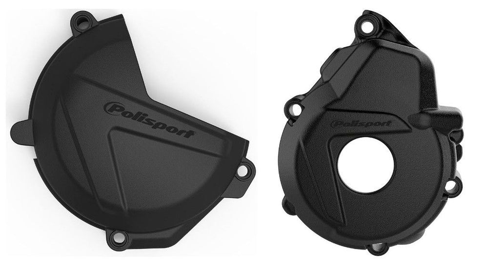Kit Clutch+Ignition cover protector, BLACK