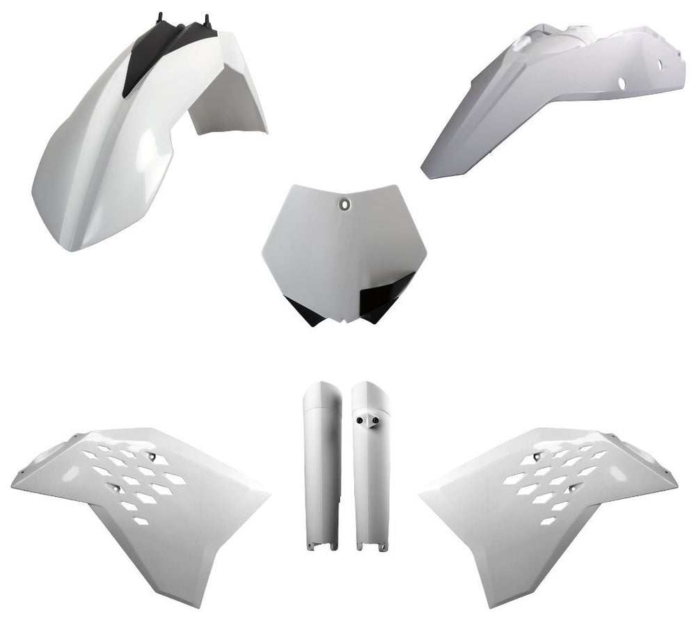 FULL PLASTIC KIT, WHITE KTM