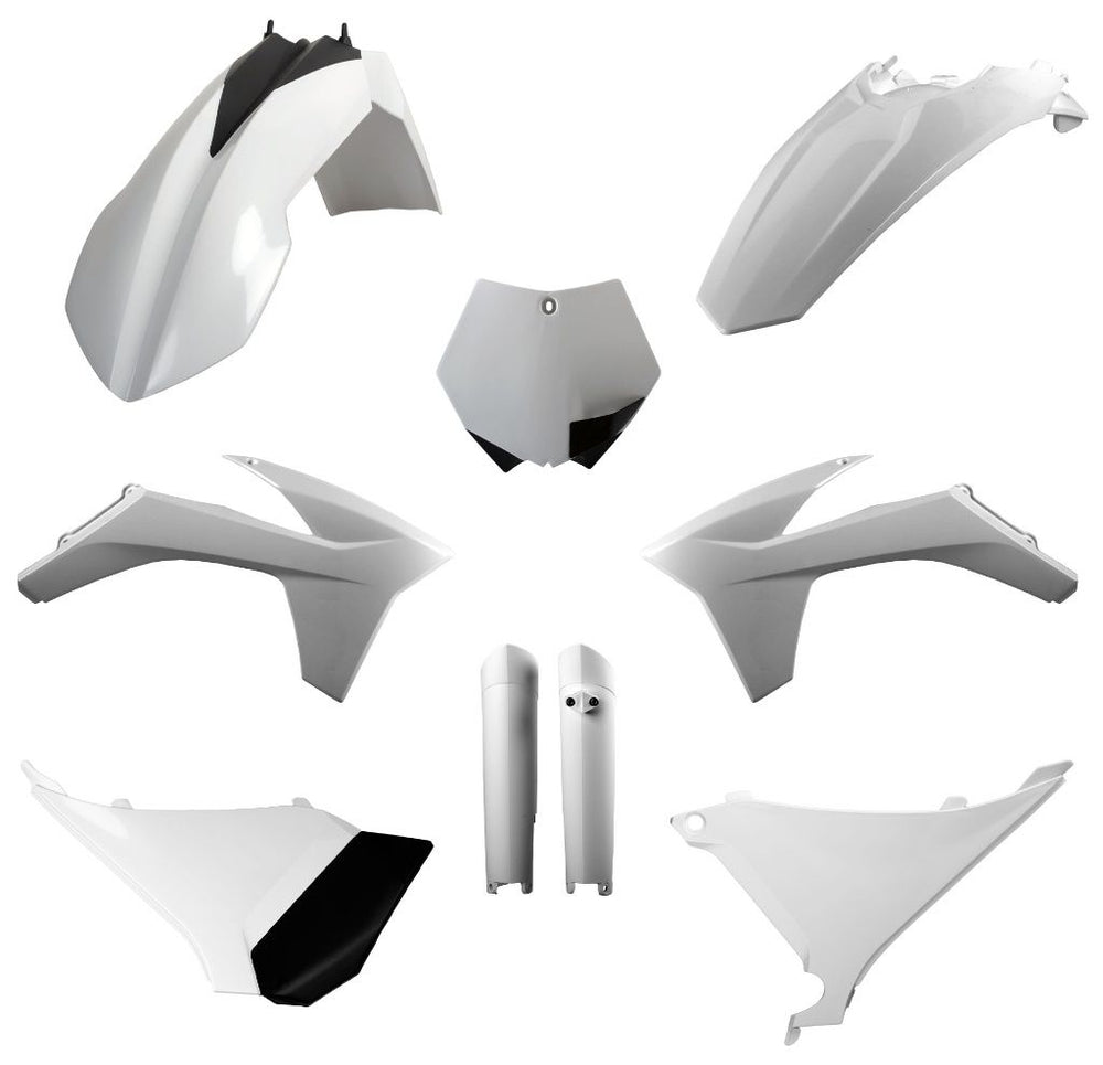 FULL PLASTIC KIT, WHITE KTM