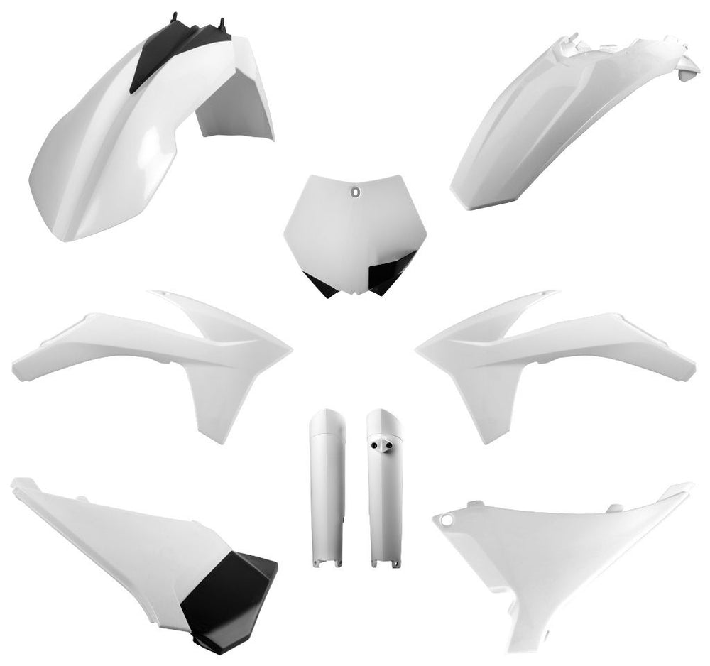 FULL PLASTIC KIT, WHITE KTM