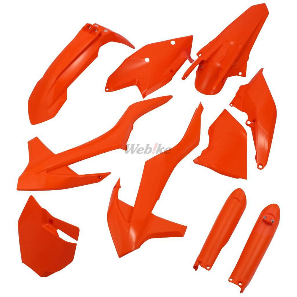 FULL PLASTIC KIT, ORANGE KTM 16