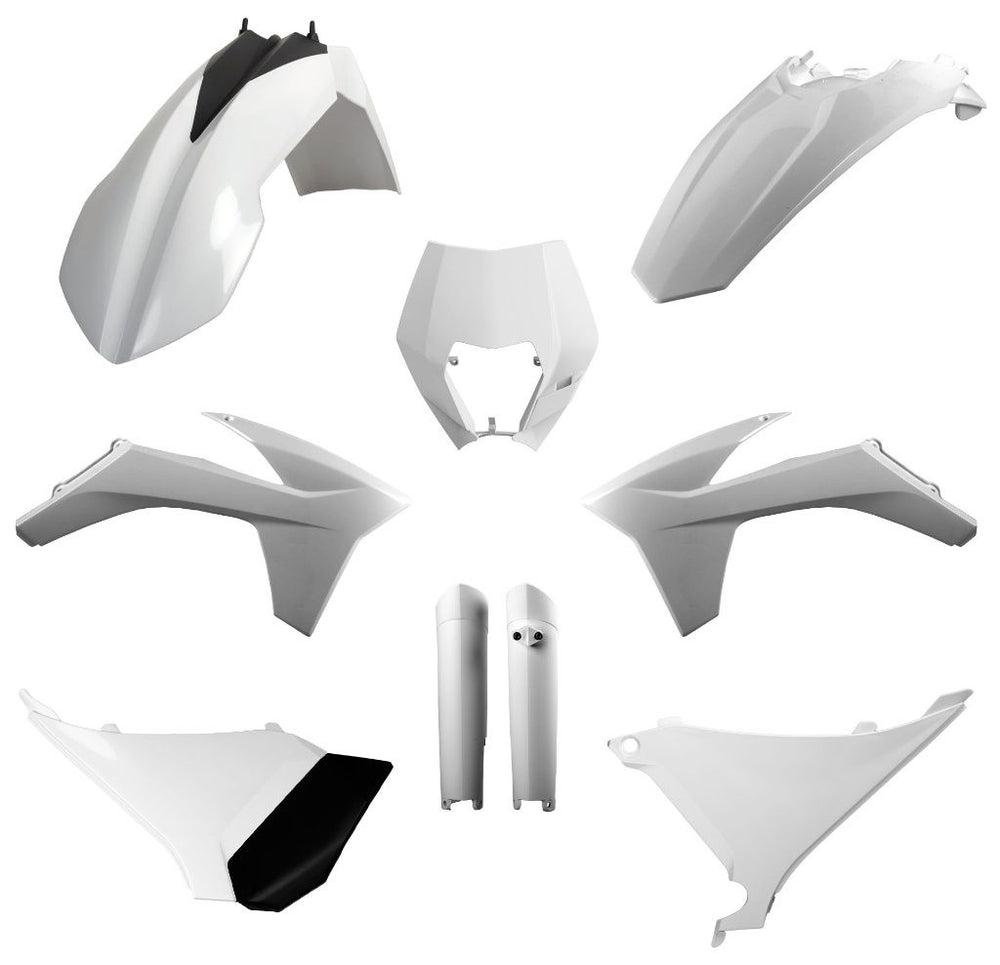FULL PLASTIC KIT, WHITE KTM