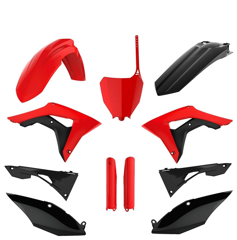 FULL PLASTIC KIT, RED cr04/BLACK