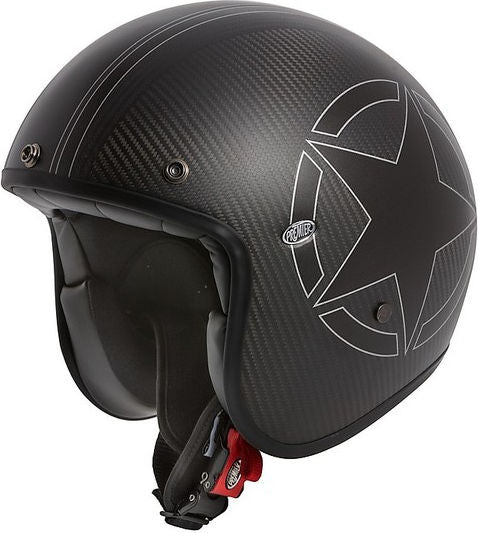 Premier Open Face Helmet LE PETIT CLASSIC EVO STAR CARB BM | APJETPEECARSNC0