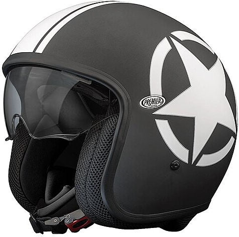 Premier Open Face Helmet 2018 Vintage Star 9 Bm, Size: L | APJETVIEFIBS9ML