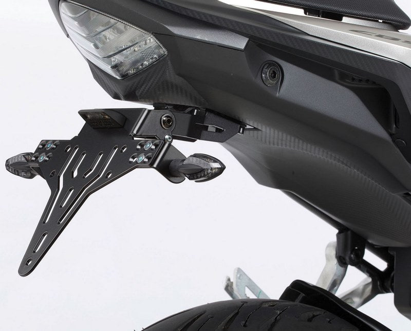 PROTECH license plate holder kit including reflector and plate light , Black | 5820508