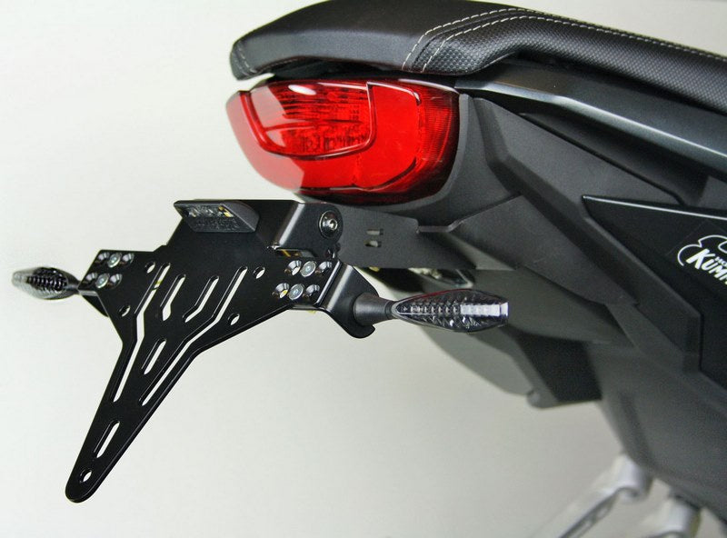 PROTECH license plate holder kit including reflector and plate light , Black | 5820510