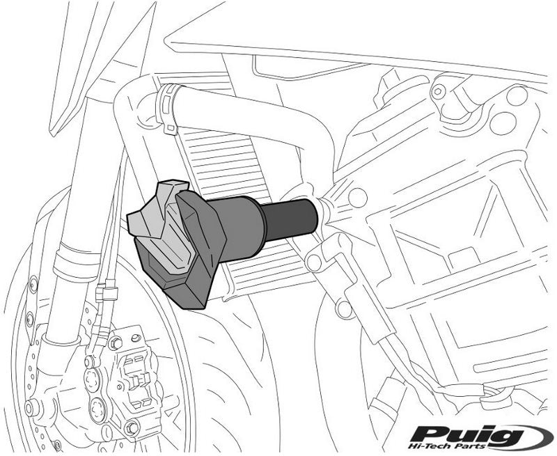 Puig R19 Frame Sliders Black | 21355N