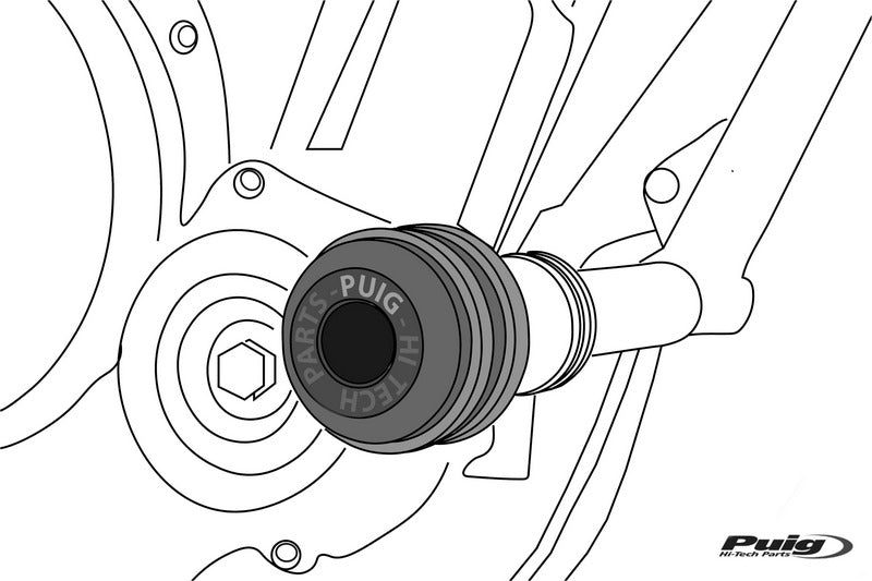 Puig Vintage 2.0 Frame Sliders Black | 21467N