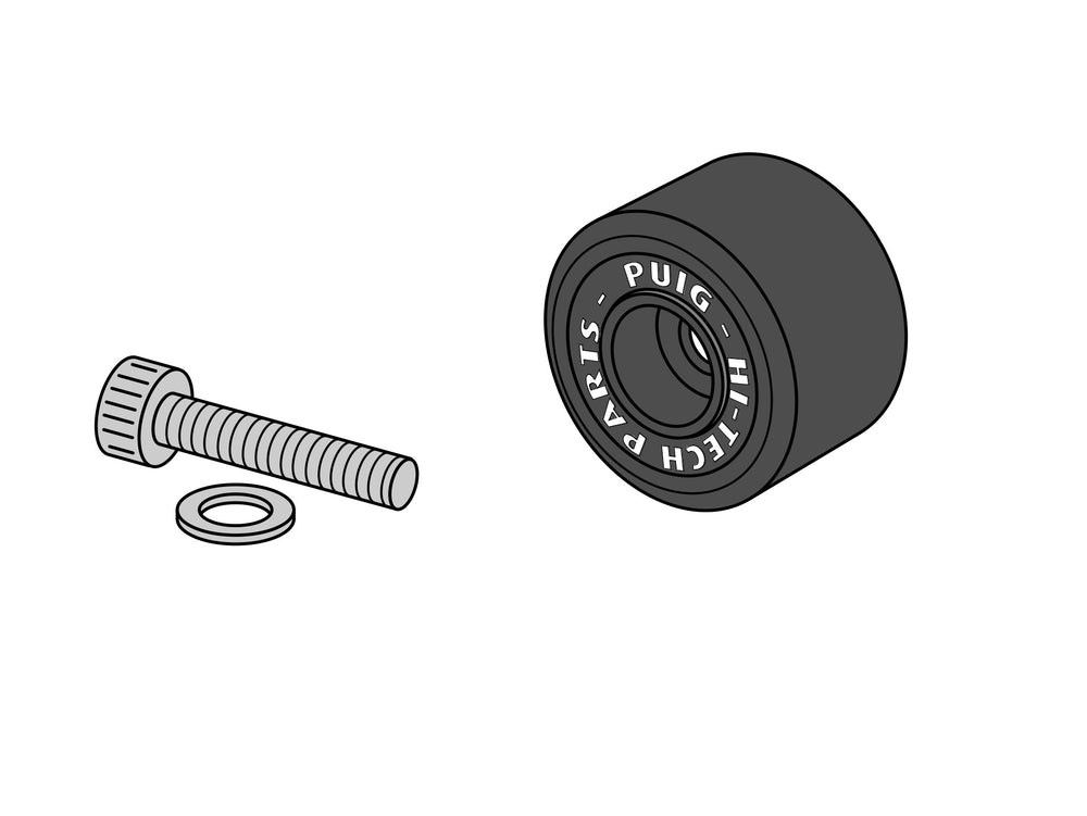 Puig Back Mirror Adapters Black | 21498N