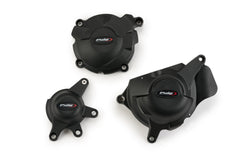 Puig Engine Cover Track For Championship Black | 21510N