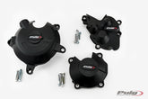 Puig Engine Cover Track For Championship Black | 21513N