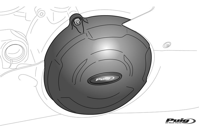 Puig Engine Protective Cover Black | 21697N
