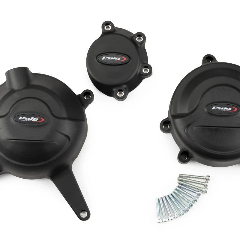 Puig Engine Covers Track For Championship Black | 22005N