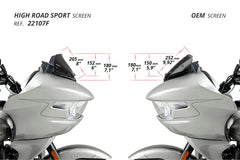 Puig_High-Road Sport Screen Harley Davidson Road Glide | 22107W