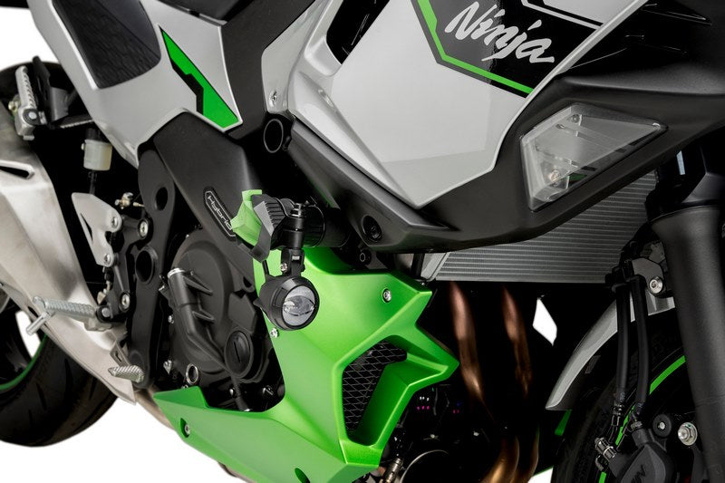 Puig_Crash Pads R19 Kawasaki Ninja Hybrid 24' C/Black | 22175N