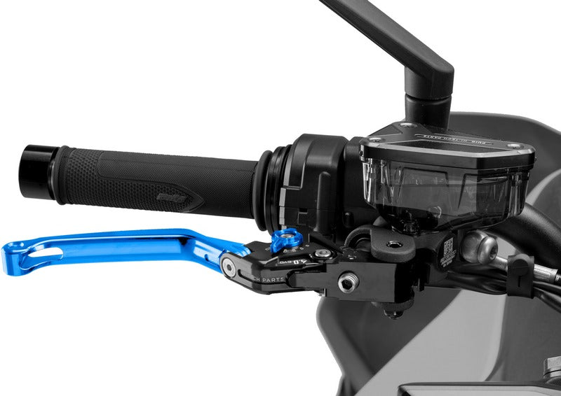 Puig Foldable Brake Lever 4.0. With Blue Selector | 4110A