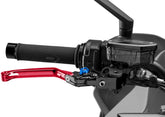 Puig Foldable Brake Lever 4.0. With Red Selector | 4110R
