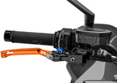 Puig Foldable Brake Lever 4.0. With Orange Selector | 4110T