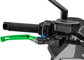 Puig Foldable Brake Lever 4.0. With Green Selector | 4110V