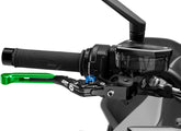 Puig Brake Lever 4.0. With Green Selector/Black Extendable | 414VN