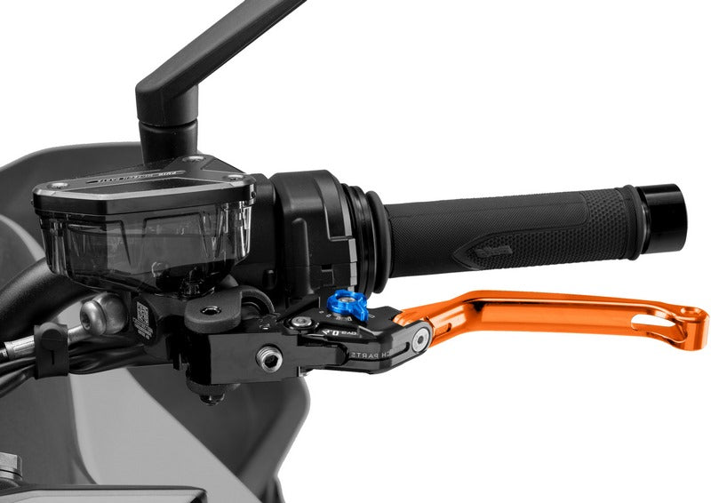 Puig Foldable Clutch Levers 4.0. With Orange Selector | 4210T