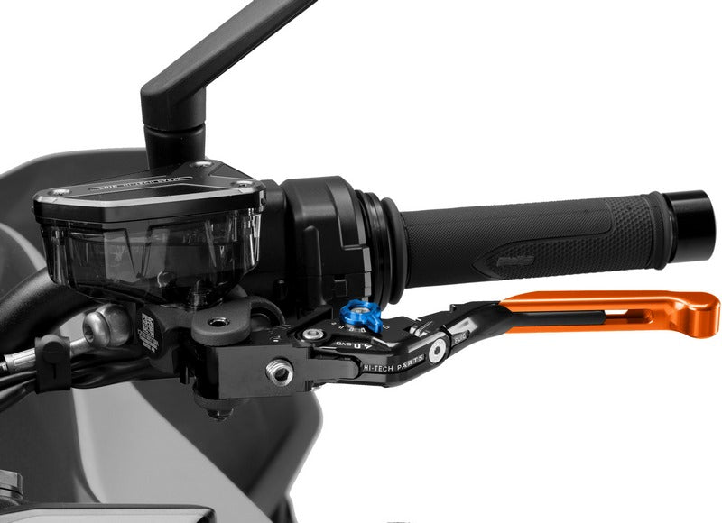 Puig Clutch Levers 4.0. With Orange Selector/Black Extendable | 424TN