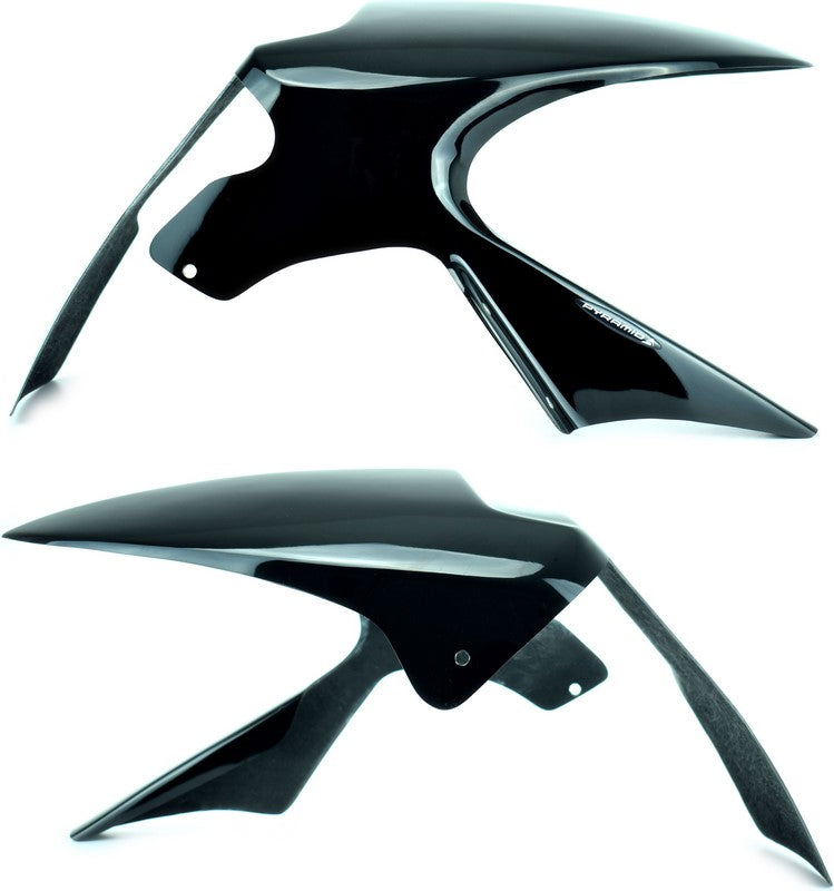 Pyramid Plastics Kawasaki ZX6-R Hugger Gloss Black 2007>2009 | 073230B