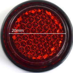 Pyramid Universal Round Number Plate Reflector | Pack Of 2 | 08004