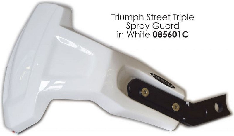 Pyramid Plastics Triumph Street Triple 675 Spray Guard Gloss White 2013>2017 | 085601C