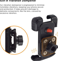 Pyramid Handlebar Mounted Phone Holder With Vibration Dampener | 08851